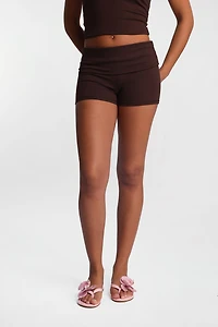 Super Smooth Foldover Bike Shorts