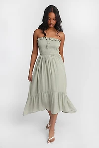 Asymmetrical Midi Dress