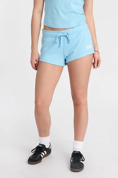 Argentina Embroidered Micro Fleece Shorts