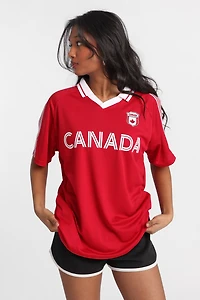Canada Embroidered Patch Soccer Jersey