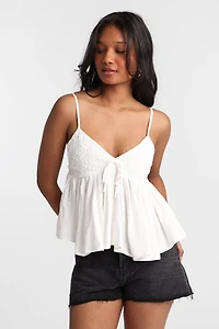 AERO Crochet Peplum Top