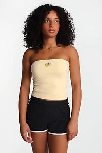 AERO Lemons Embroidered Graphic Tube Top
