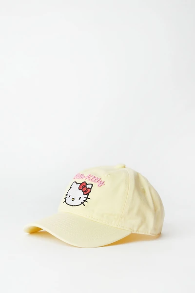 Hello Kitty Embroidered Baseball Cap