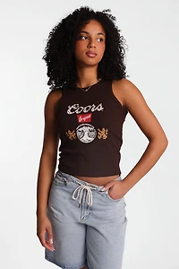 Coors Original Studded Graphic Ribbed Tank Top