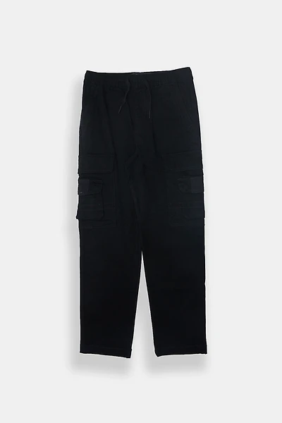 Boys' Loose 4-Pocket Cargo Twill Pants