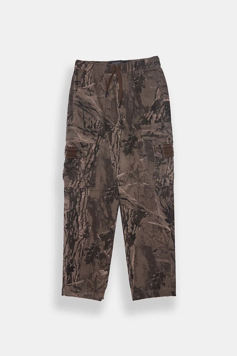 Boys' Loose 4-Pocket Cargo Twill Pants