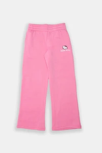 Girls' Hello Kitty Wide Leg Sweatpants