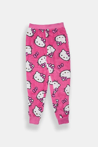 Pantalon de pyjama jogger Hello Kitty clin d'il pour filles