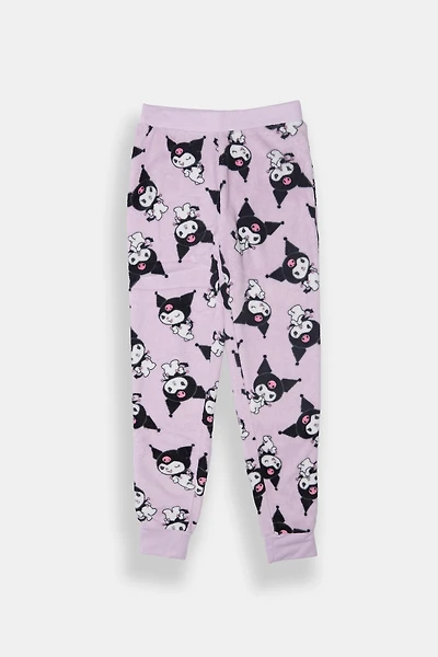 Pantalon de pyjama jogger Kuromi pour filles