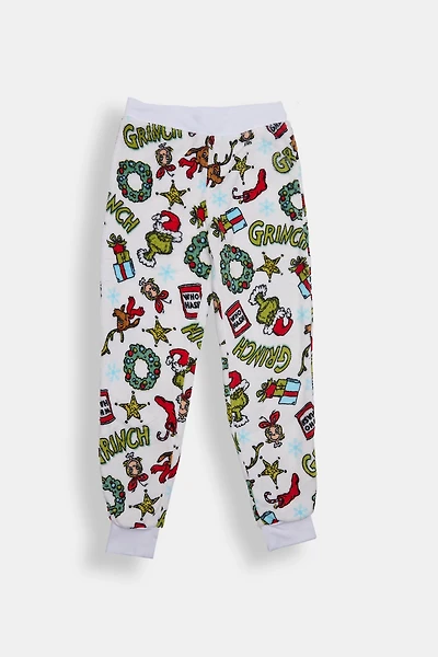 Girls' The Grinch Who Plush Pajama Jogger