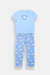 Girls' Cinnamoroll Pajama Tee & Pants 2-Piece Set