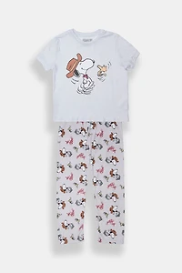 Ensemble pyjama en velour Peanuts Snoopy Western pour fille