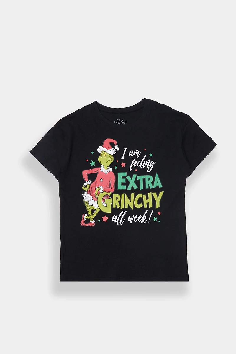 T-shirt graphique Extra Grinchy pour fille