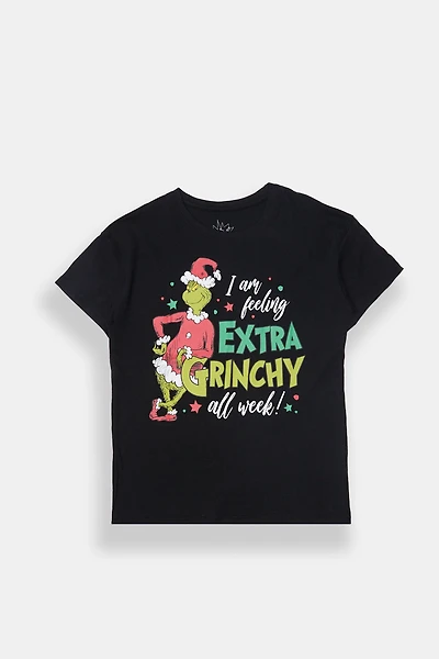 T-shirt graphique Extra Grinchy pour fille
