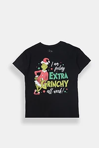 T-shirt graphique Extra Grinchy pour fille