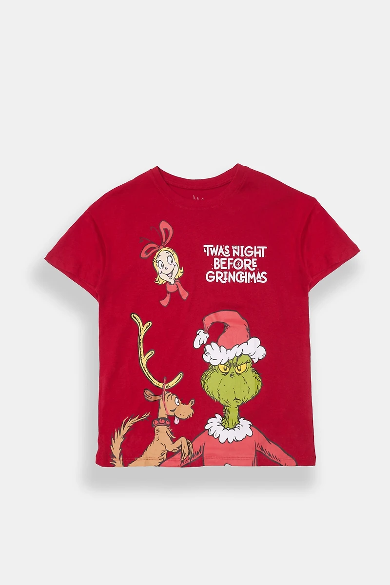 T-shirt graphique The Night Before Grinchmas pour fille