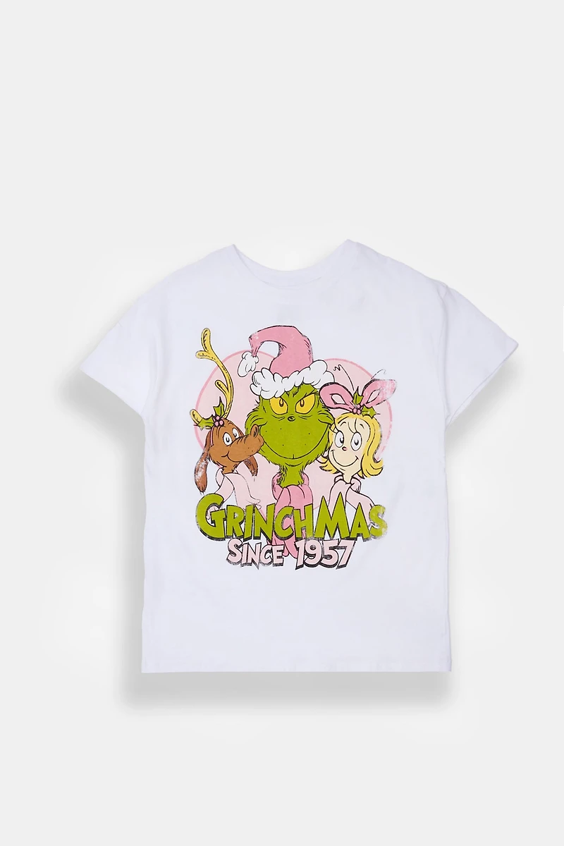 T-shirt graphique Grinchmas 1957 pour fille