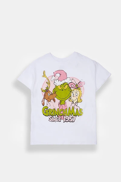 T-shirt graphique Grinchmas 1957 pour fille