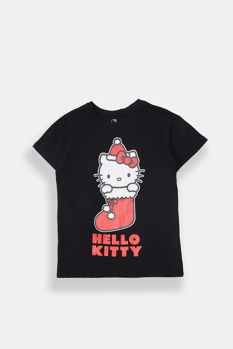 T-shirt graphique Hello Kitty Stocking pour fille