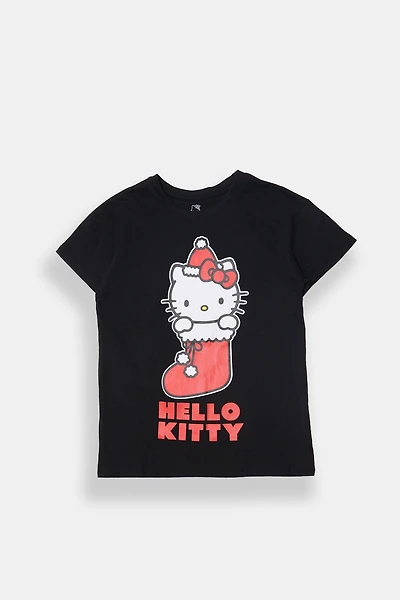 T-shirt graphique Hello Kitty Stocking pour fille