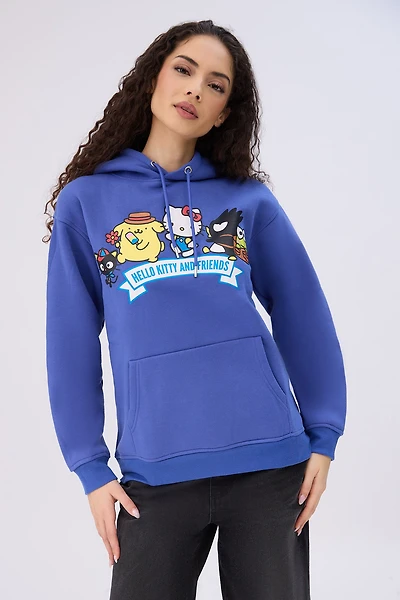 Pull à capuchon graphique Hello Kitty And Friends