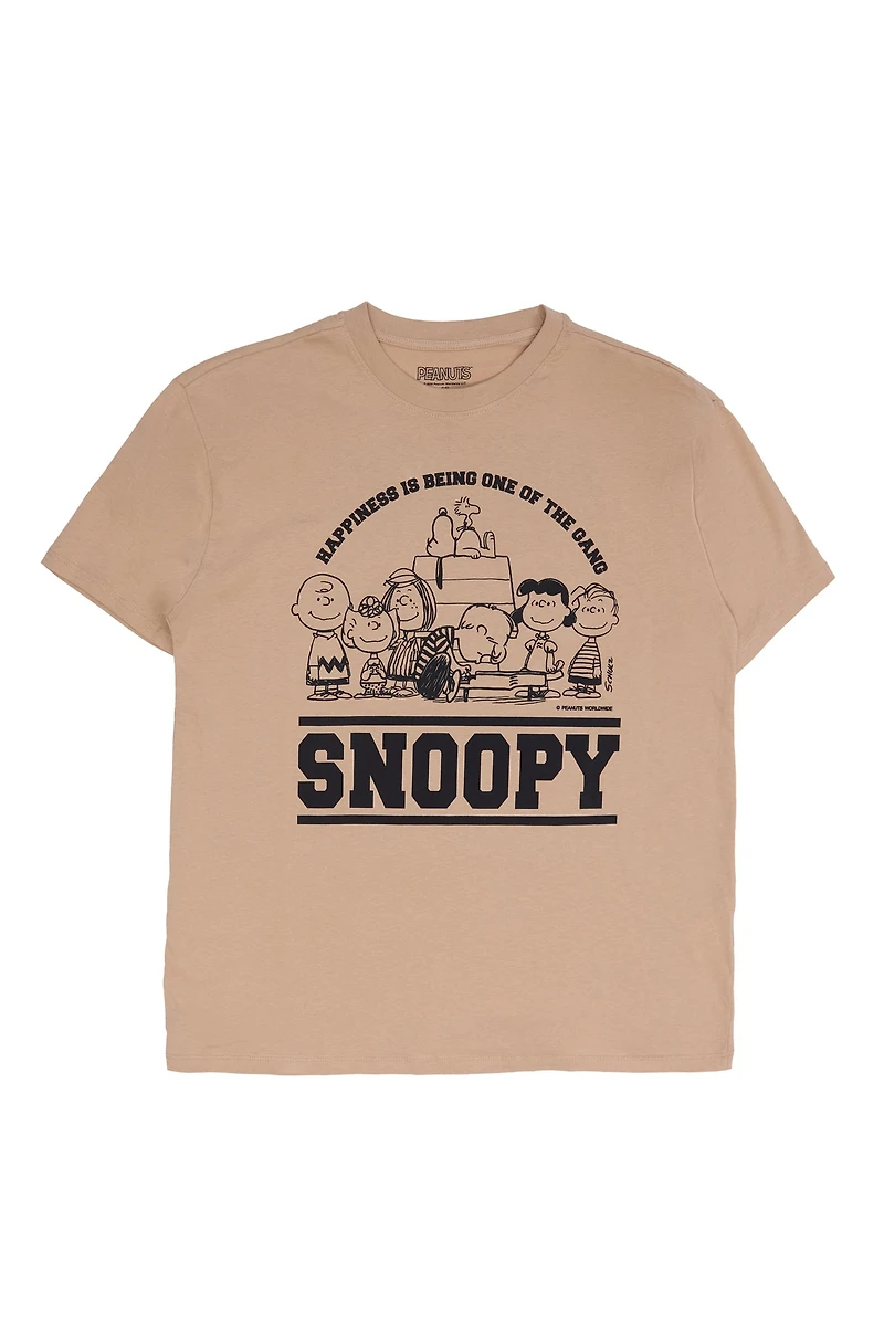 T-shirt décontracté imprime? graphique Peanuts