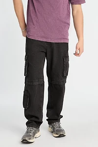 Jeans cargo faux convertible