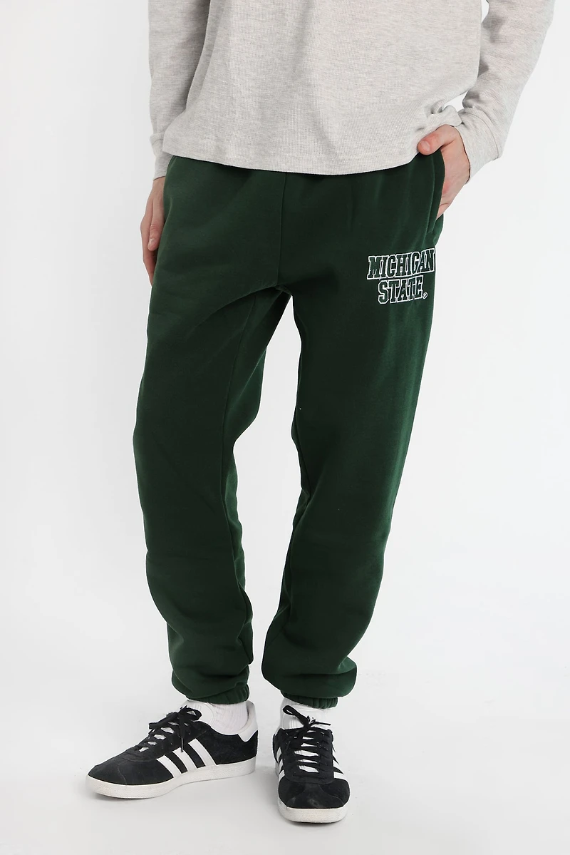 Michigan State Embroidered Sweatpants