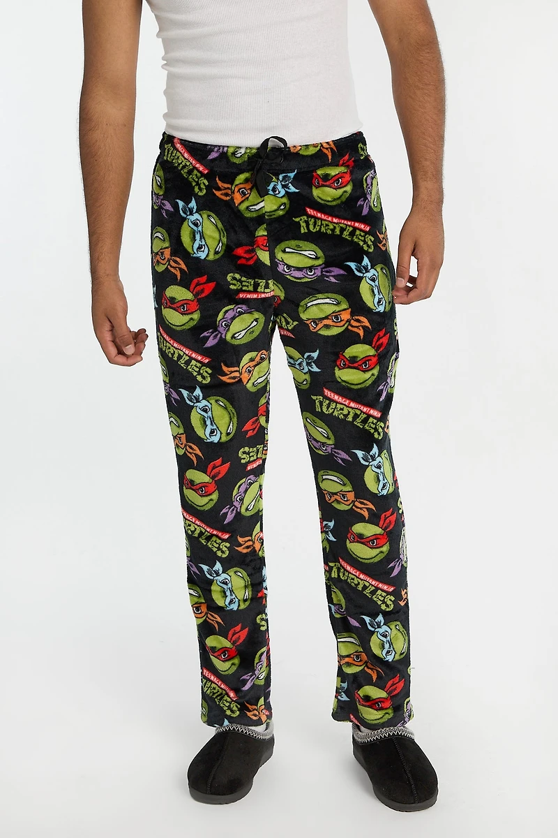 Pantalon pyjama pelucheux les tortues ninjas