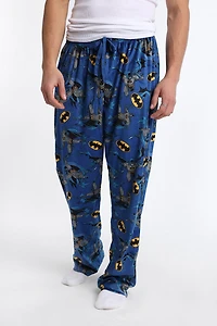 Pantalon pyjama en molleton soyeux imprimé Batman
