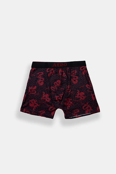 AERO Red Dragon Printed Boxer Briefs