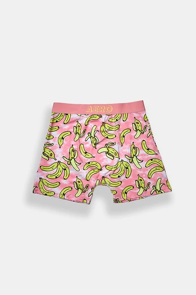 Caleçon boxeur AERO imprimé bananes teint noué