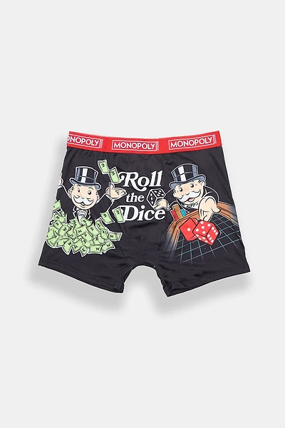 Monopoly Roll The Dice Free Parking Printed Boxer Briefs