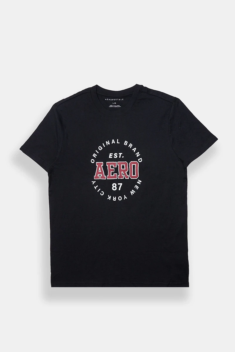 AERO Original Brand Distressed Graphic Tee