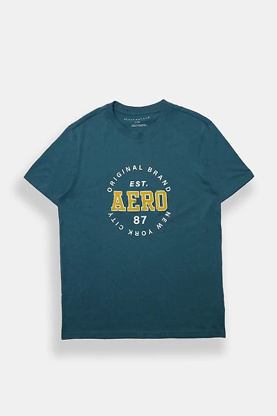 AERO Original Brand Distressed Graphic Tee