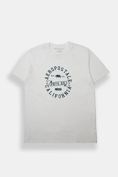 AERO Physical Education Bear Puff Print Graphic Tee