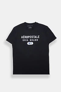AERO New York Original Brand Flocked Graphic Tee