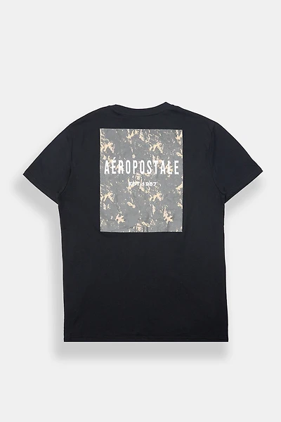 Aéropostale Camouflage Box Graphic Oversized Tee
