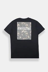 Aéropostale Camouflage Box Graphic Oversized Tee