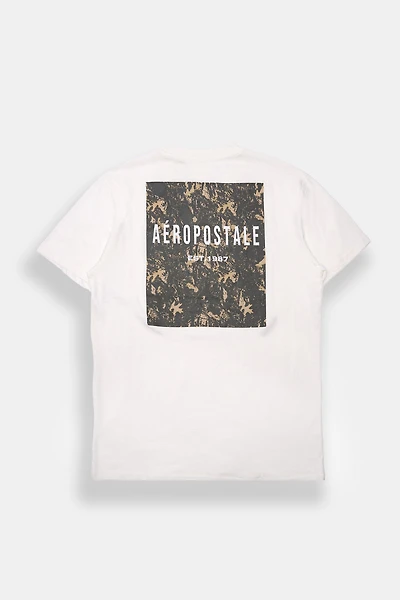 Aéropostale Camouflage Box Graphic Oversized Tee