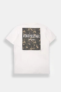 Aéropostale Camouflage Box Graphic Oversized Tee