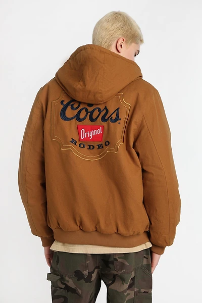 Coors Embroidered Cotton Canvas Hooded Workwear Jacket