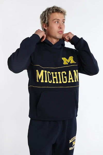 Michigan M Chenille Panel Hoodie