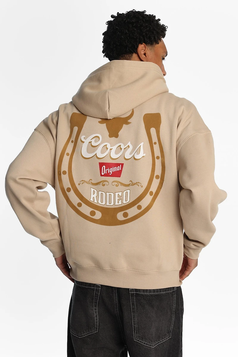 Chandail en molleton a? capuchon imprimé Coors