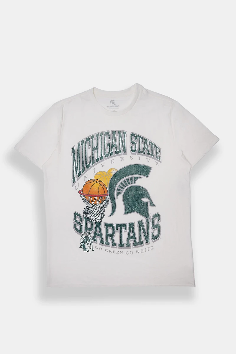 Michigan State Spartans Net Graphic Oversized Tee