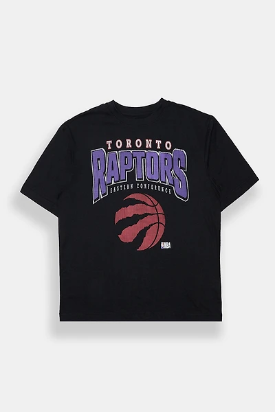 T-shirt graphique surdimensionné en maille Toronto Raptors