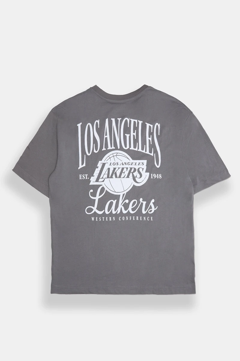 T-shirt graphique surdimensionné brodé Los Angeles Lakers