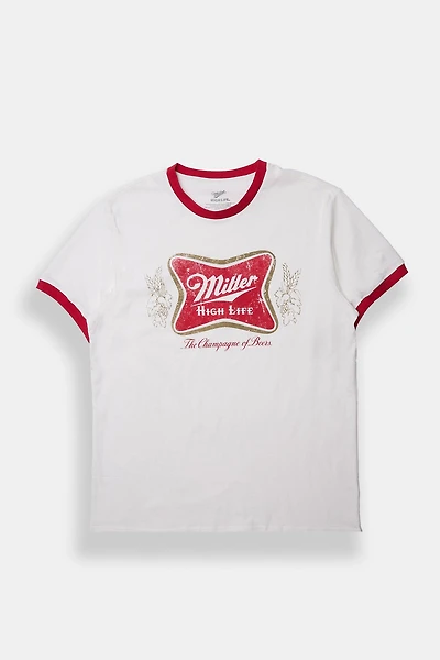 Miller High Life Graphic Oversized Ringer Tee