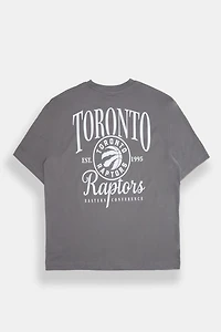 T-shirt graphique surdimensionné brodé Toronto Raptors