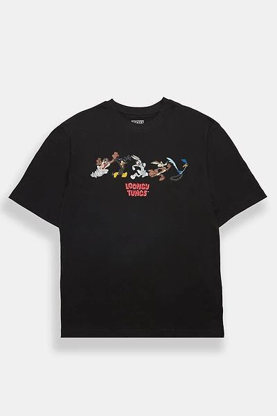 T-shirt surdimensionné graphique Looney Tunes Chase